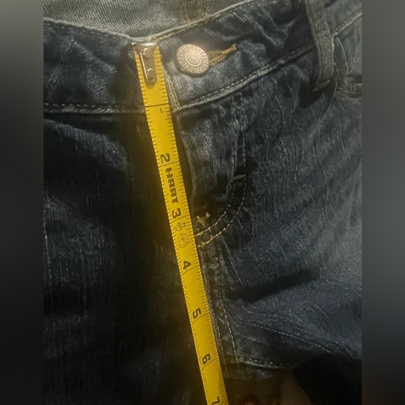 American Eagle Jeans Womens 4 Blue - Capri Low Rise - Med/Dark Wash - Picture 6 of 8